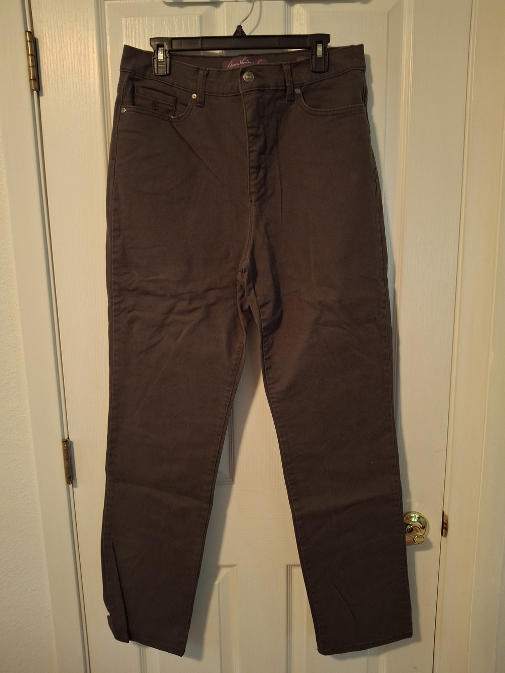 Gloria Vanderbilt Amanda Olive Green High-Waist 5-pocket Jeans